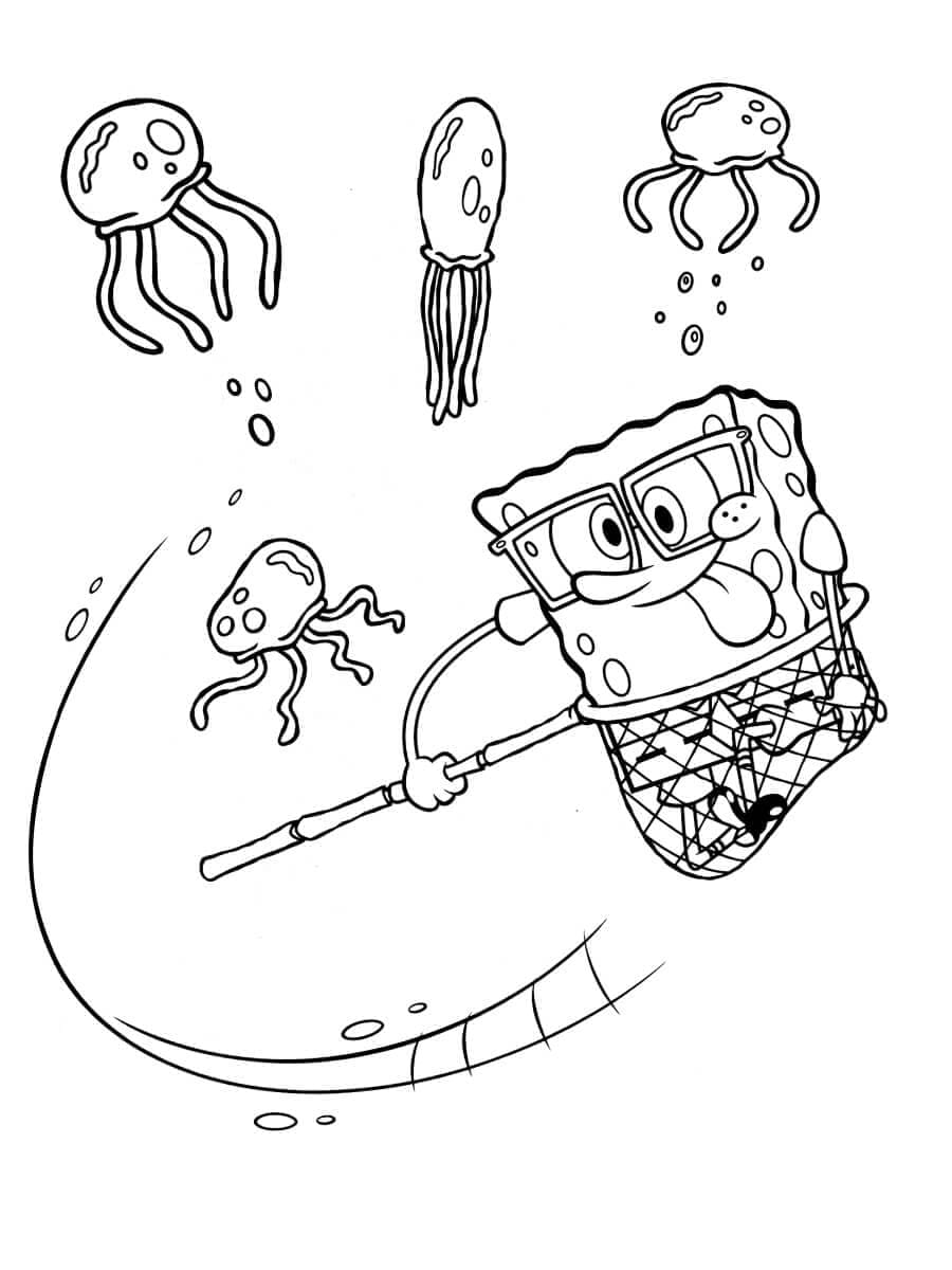 Desenho De Imprimivel Bob Esponja Para Colorir