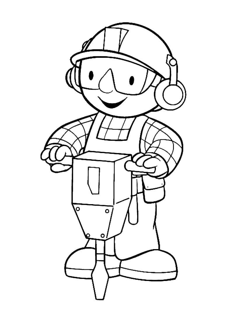 Desenho De grátis Bob O Construtor Para Colorir