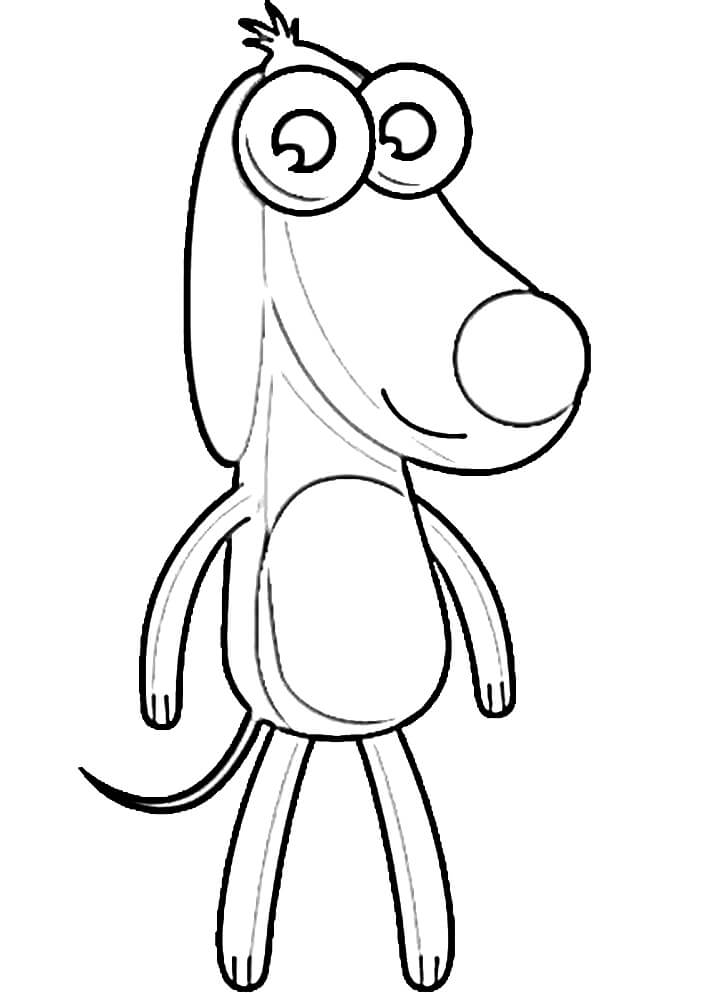 Desenho Cachorro De Bob Zoom Para Colorir