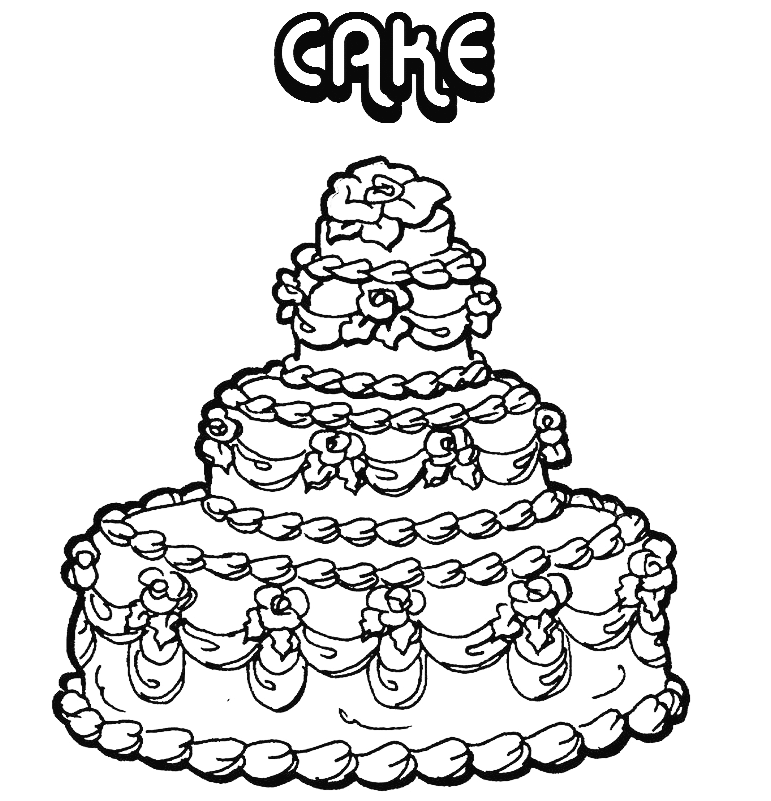 Desenho De Bolo Para Casamento Para Pintar De graça Em Pdf