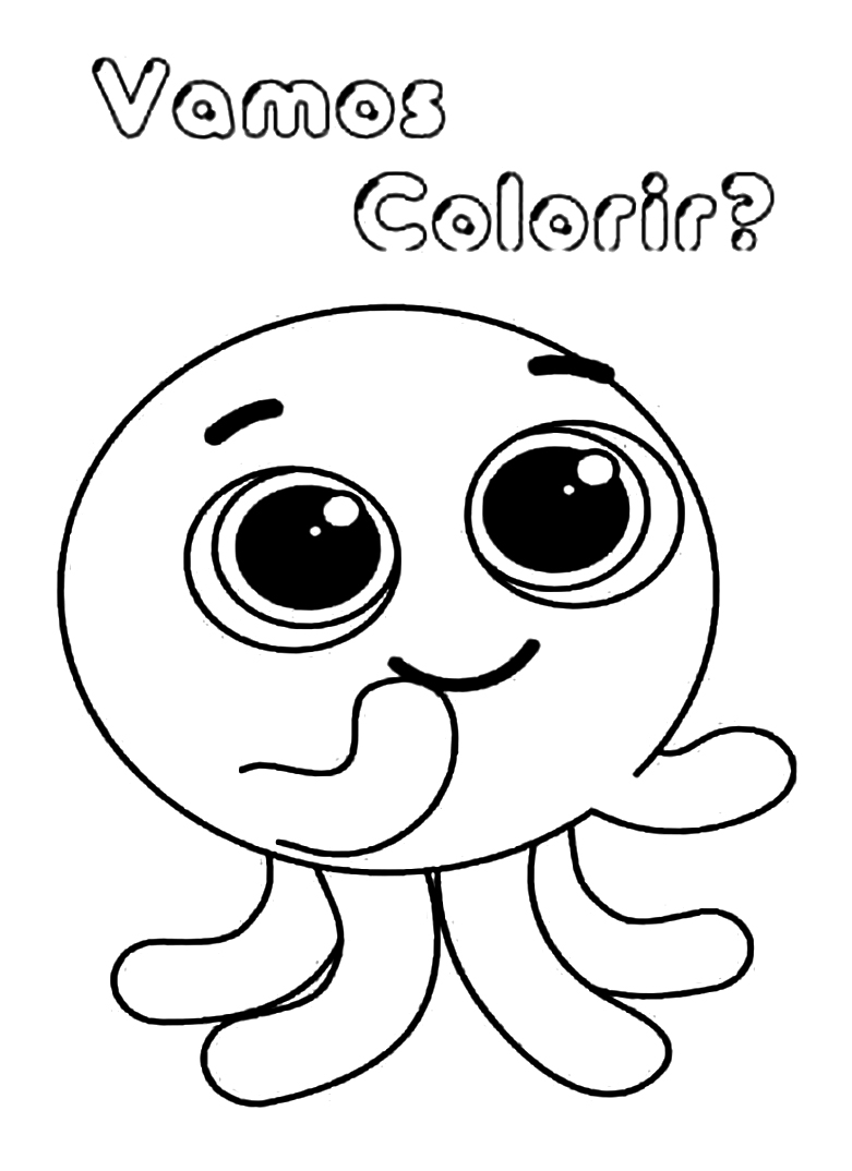 Desenho Bolofofos Pow Para Baixar e Colorir