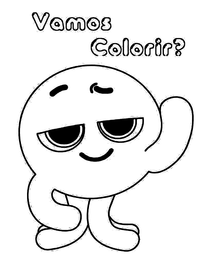 Desenho Pow Bolofofos Para Colorir