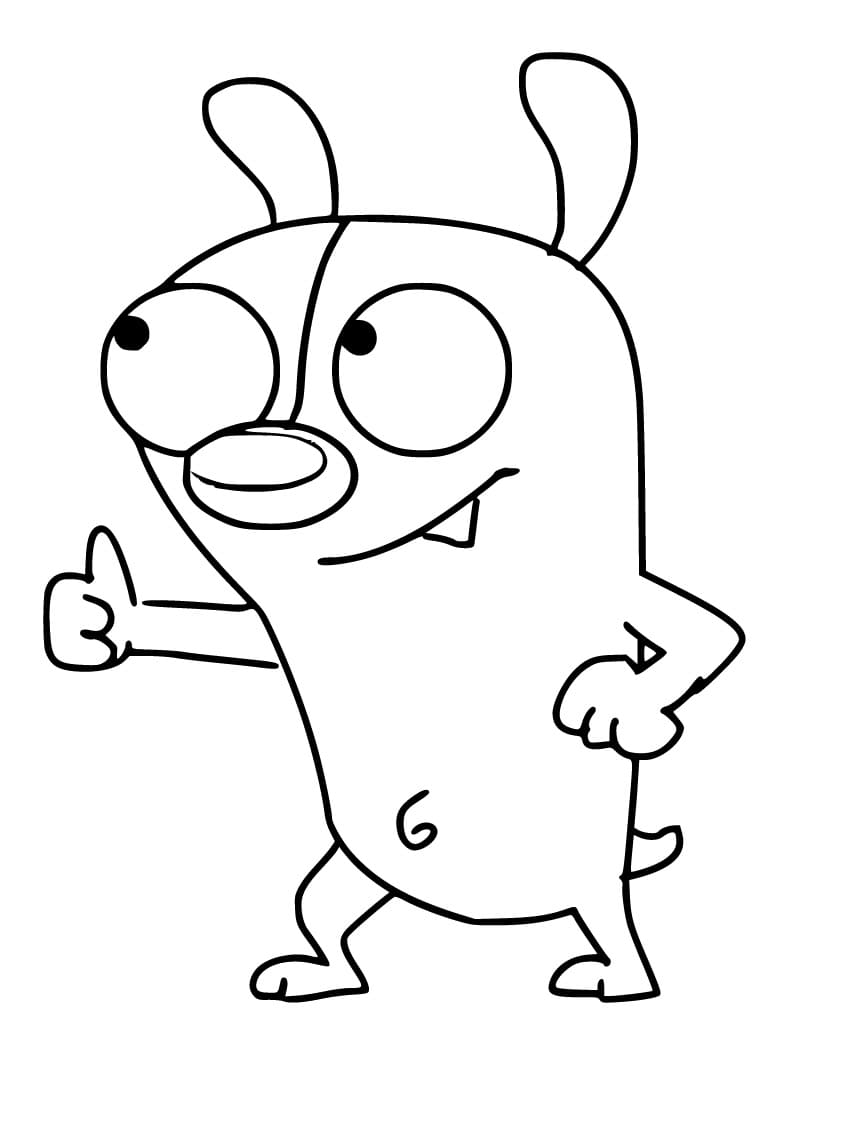 Desenho De Boris e Rufus Para crianças Para Colorir
