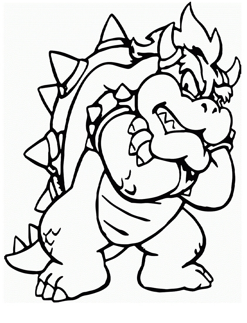 Desenho Bowser Para Colorir