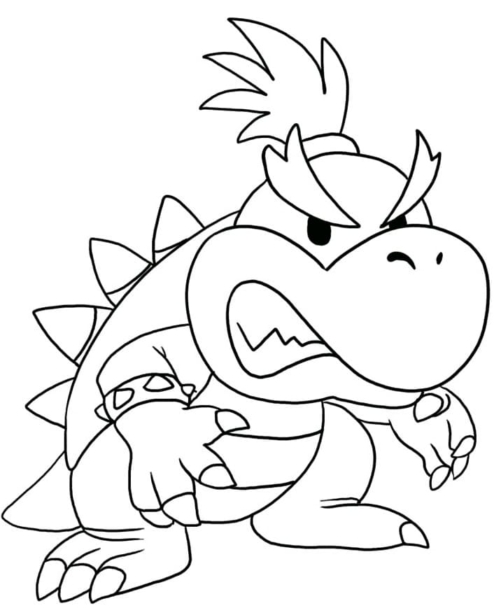 Desenho De Bowser Jr Para Colorir