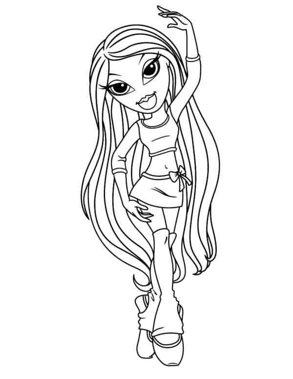 Desenho De Bratz Fianna Para Colorir