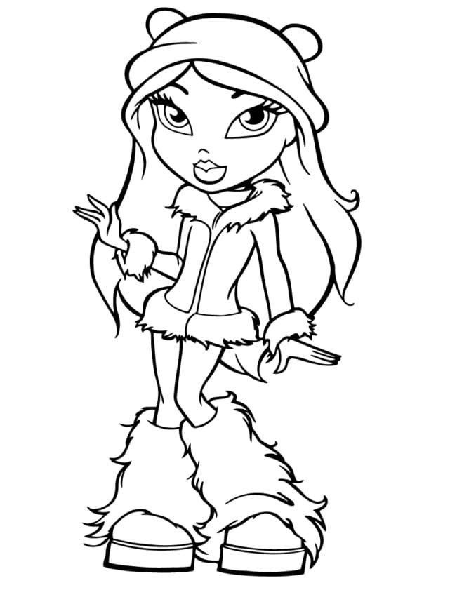 Desenho De Yasmin Bratz Para Colorir