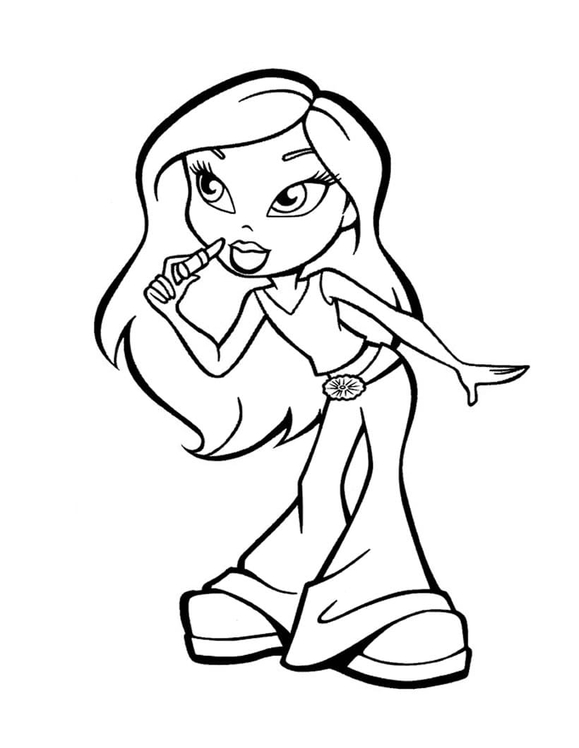 Desenho De Yasmin De Bratz Para Colorir