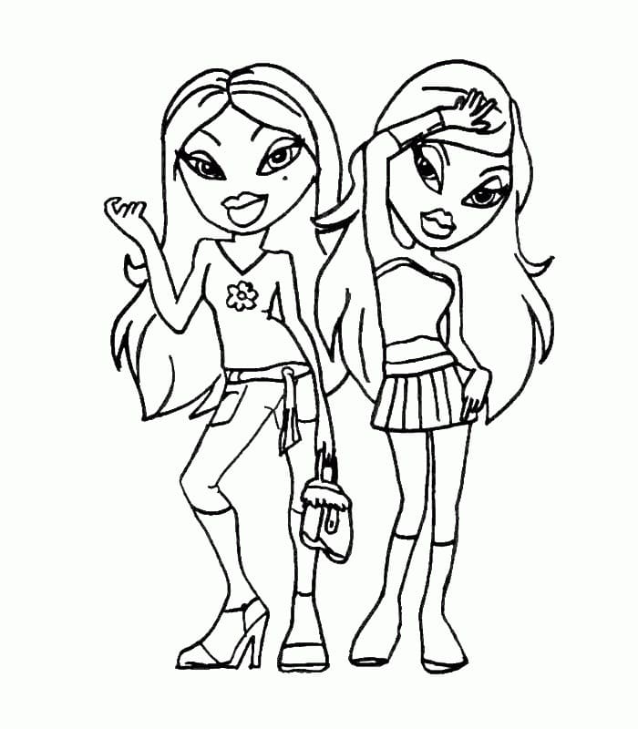 Desenho De Bratz Fashion Para Colorir e Imprimir
