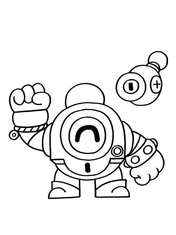 Desenho Nani Brawl Stars Para Colorir