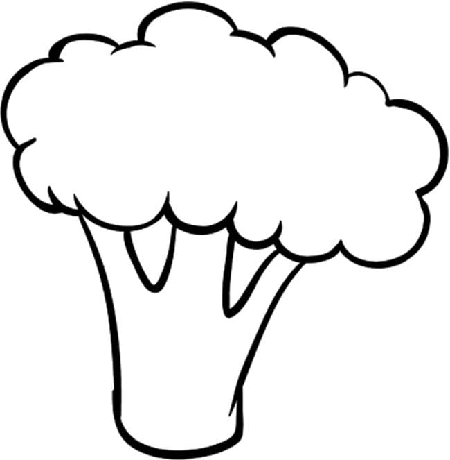 Desenho De Bom Brocolis Para Colorir