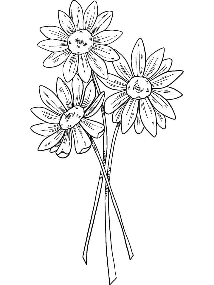 Desenho De Buque De Flores Para Colorir e Imprimir grátis