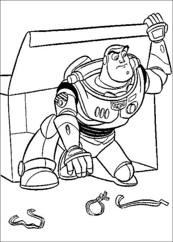 Desenho De Buzz Lightyear Pdf Para Colorir e Imprimir