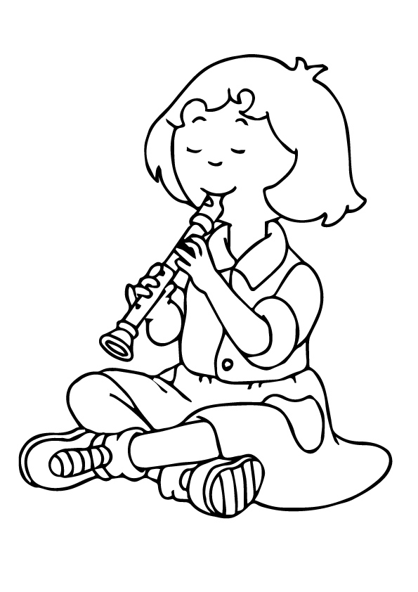 Desenho De Sarah Do Caillou Para Colorir