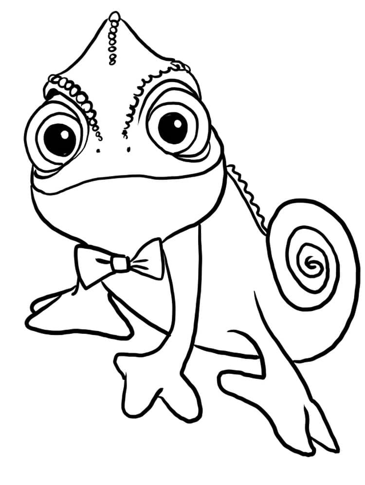 Camaleão para Colorir