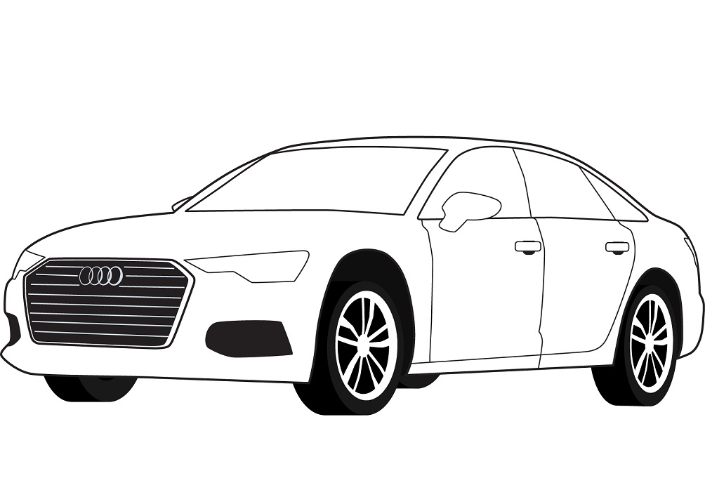 Carro Audi para Colorir