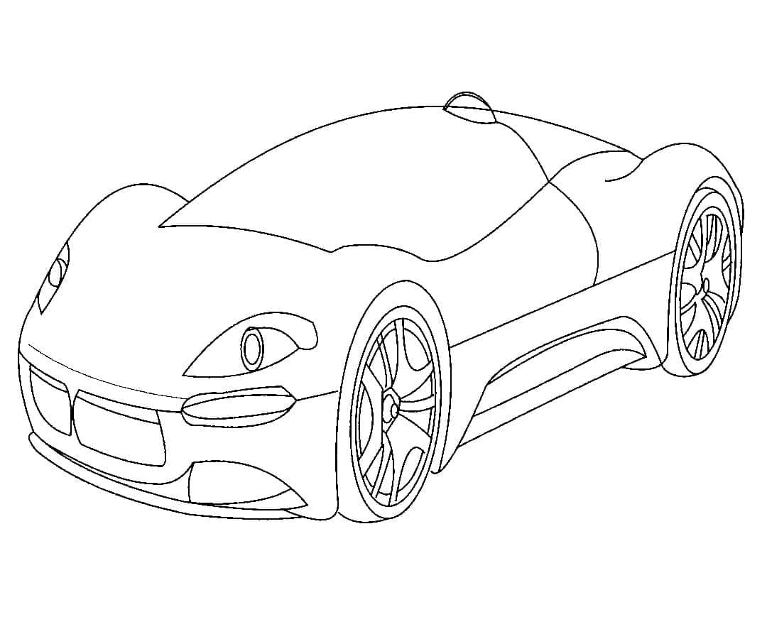 Desenho De grátis Bugatti Para Colorir