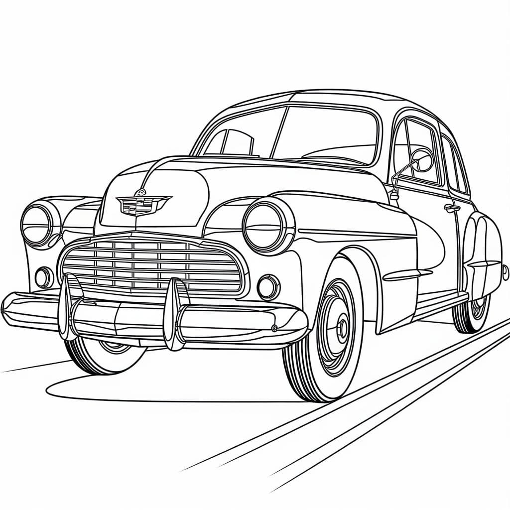 Desenho De Cadillac Para crianças Para Colorir
