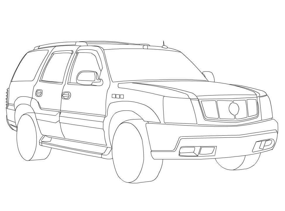 Carro Cadillac para Colorir