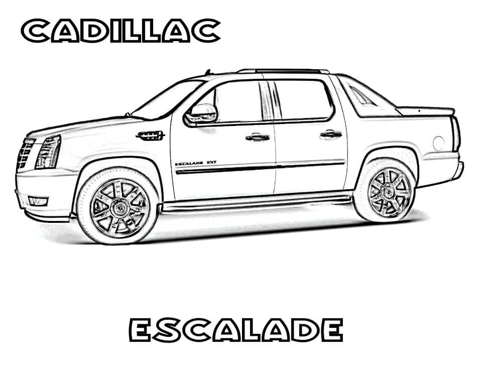 Carro Cadillac para Colorir