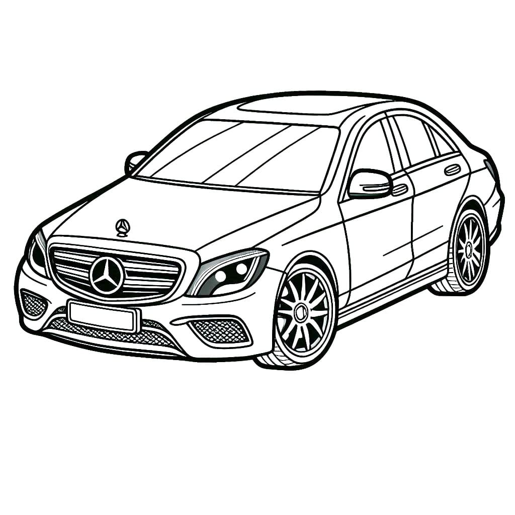 Desenhos De Foto De Mercedes Para Colorir