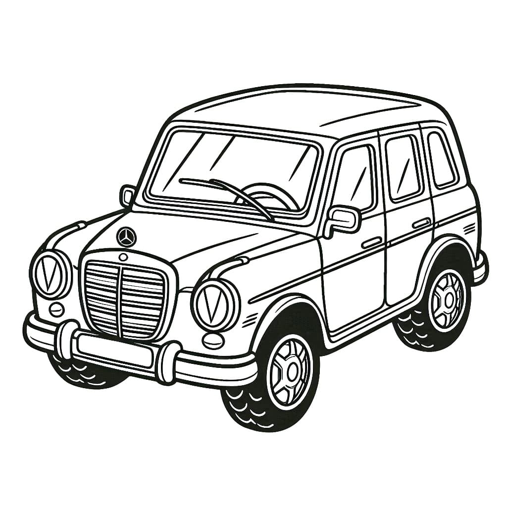 Desenhos De Imagem De Mercedes Para Colorir