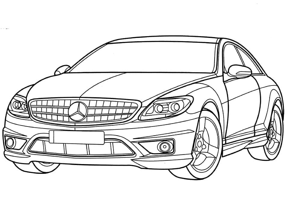 Desenhos De Imprimivel grátis Mercedes Para Colorir