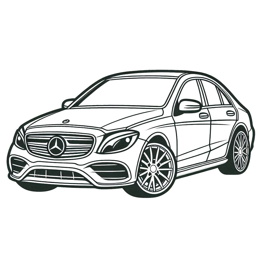 Desenhos De Pintura De Mercedes Para Colorir
