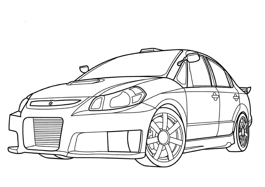 Carro Suzuki para Colorir