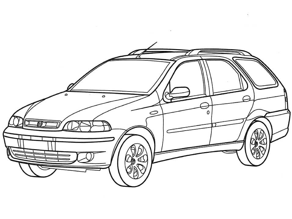 Carros Fiat para Colorir