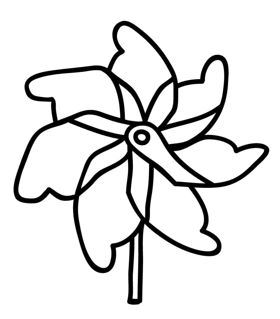 Desenho De Lindo Catavento Para Colorir