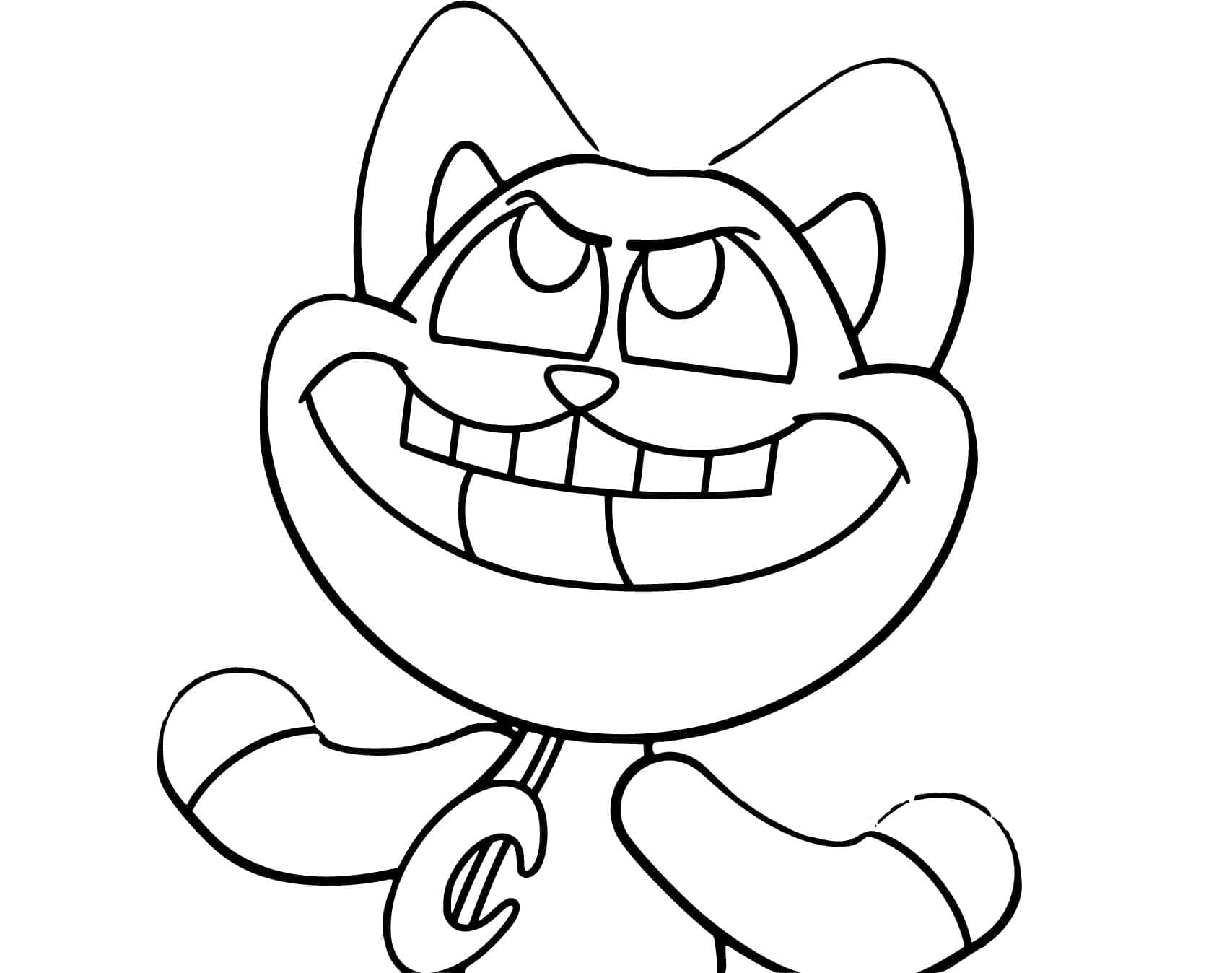 Desenho De Catnap Imprimivel grátis Para crianças Para Colorir