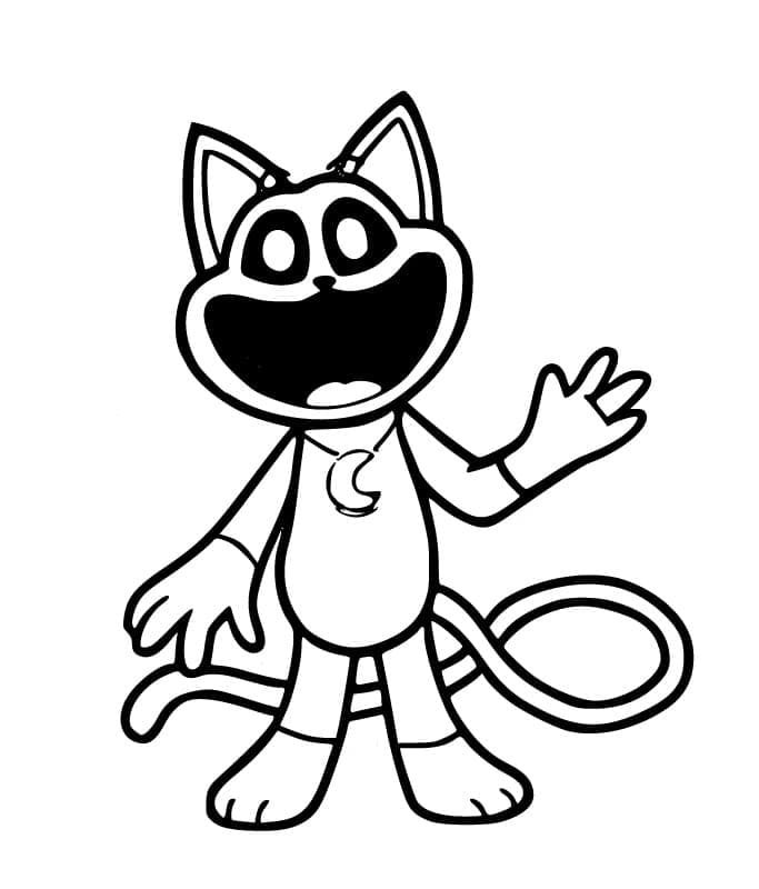 Desenho De Catnap Smiling Critters grátis Para crianças Para Colorir