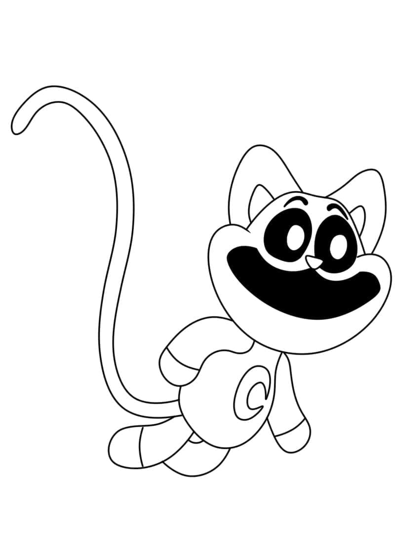 Desenho De Catnap Smiling Critters grátis Para Colorir