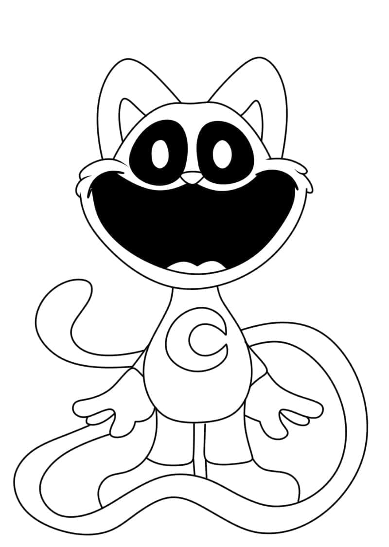 Desenho De Catnap De Smiling Critters Para Colorir