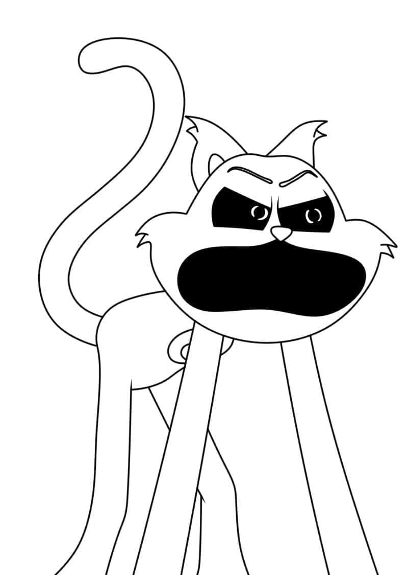 Desenho De Smiling Critters Catnap Para Colorir