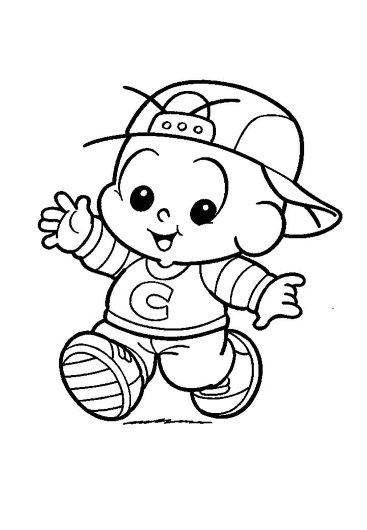 Desenho Do Cebolinha criança Para Colorir