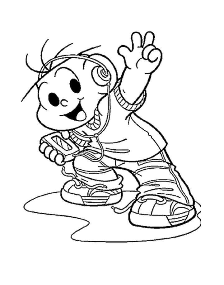 Desenho Do Cebolinha incrível Para Colorir