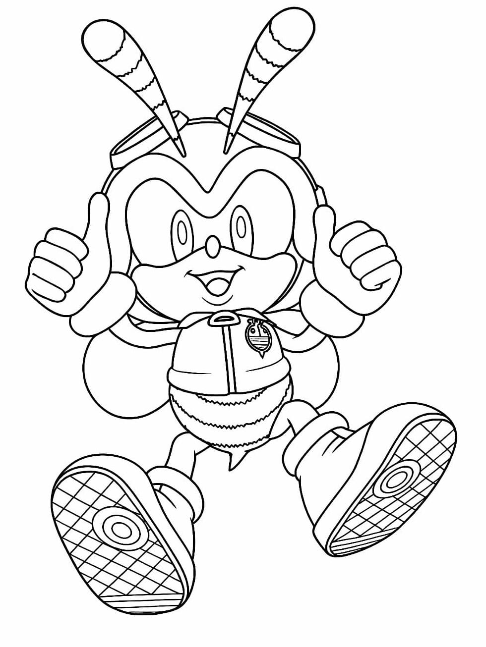 Desenho De adorável Charmy Bee Para Colorir