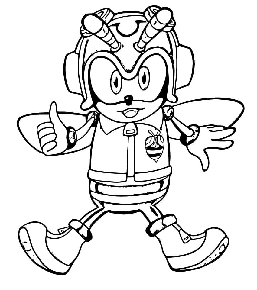 Desenho De grátis Charmy Bee Para Colorir