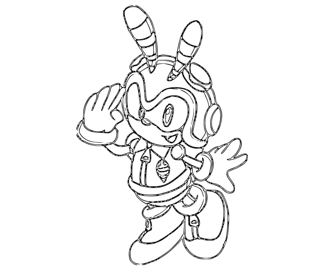 Charmy Bee Sonic para Colorir