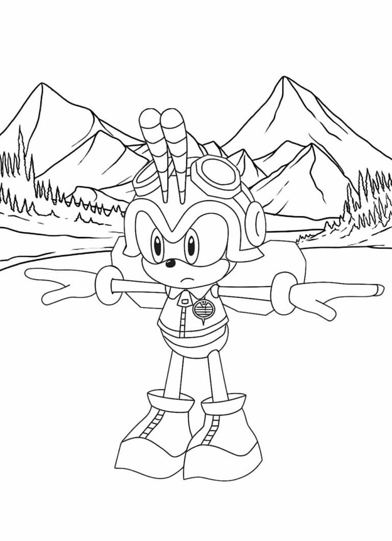 Desenho De Sonic Charmy Bee Para Colorir