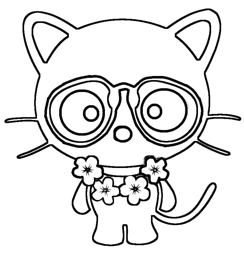 Desenho De Chococat grátis Para Colorir