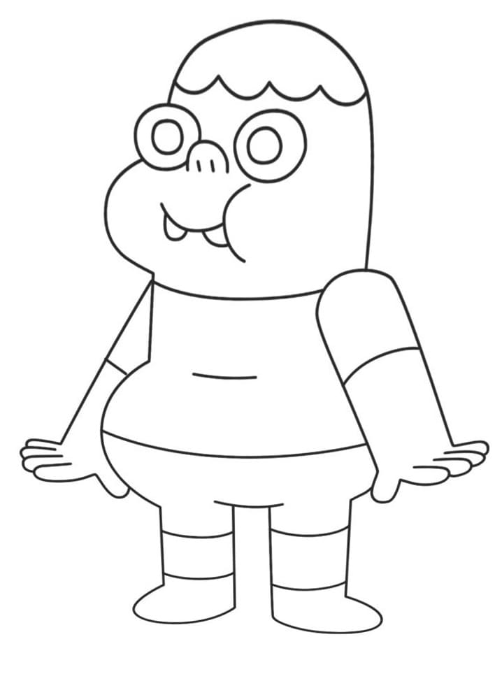 Desenho Clarencio Fofo Para Colorir