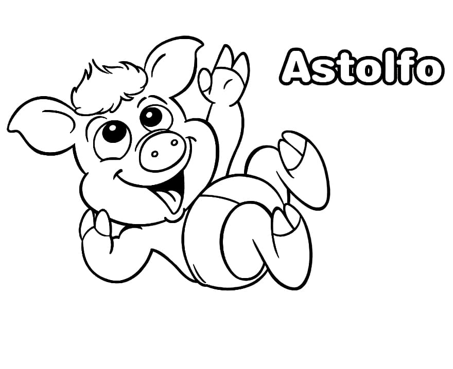 Desenho Astolfo Para Colorir