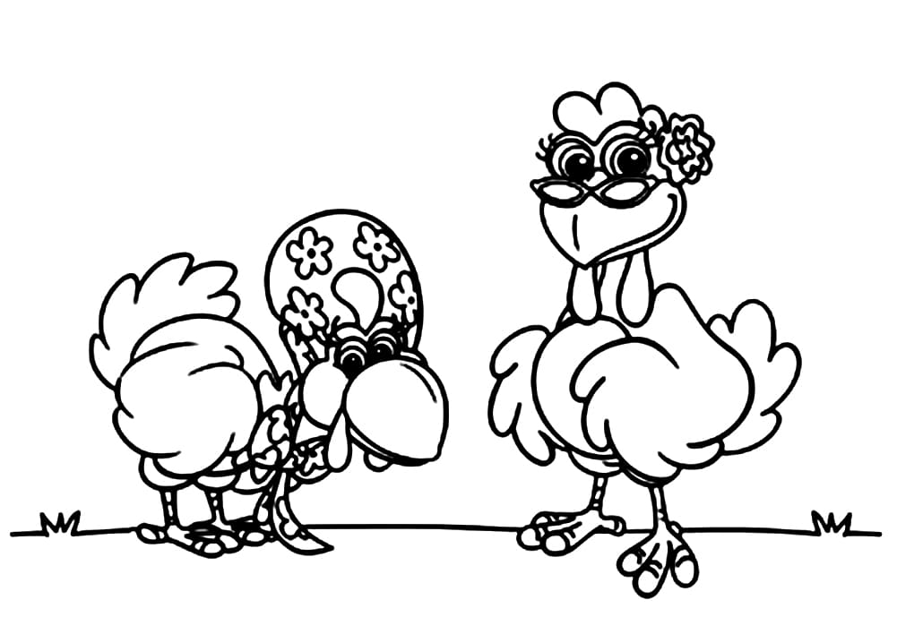Desenho Lilica e Zaza Para Colorir