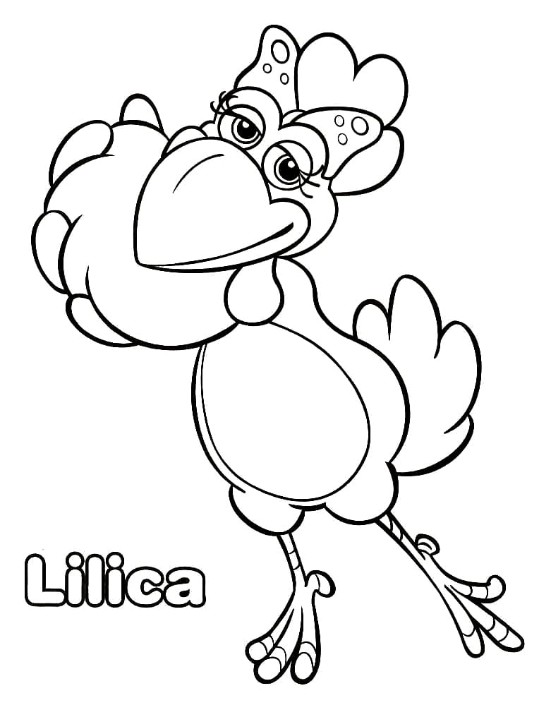 Desenho Lilica Para Colorir