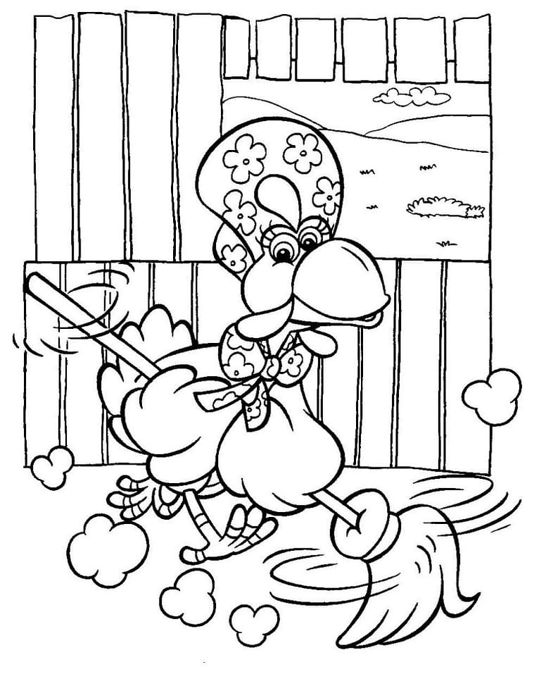 Desenho Lola De Cocorico Para Colorir