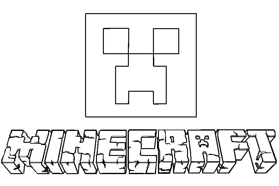 Desenho De Creeper Para crianças De 5 Anos Para Colorir