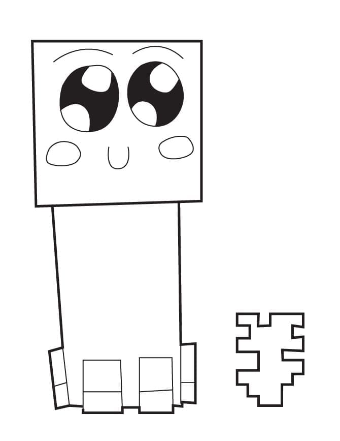 Desenho De Lindo Creeper Para Colorir